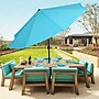 Pure Garden 10 Foot Aluminum Patio Umbrella with Auto Tilt, Blue (M150002)~#|#~m004089244_sc7