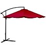 Pure Garden Offset 10' Aluminum Hanging Patio Umbrella - Red (M150009)~#|#~m004089259_sc7