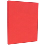JAM Paper 65 lb. Cardstock Paper, 8.5" x 11", Red, 50 Sheets/Pack (101378)