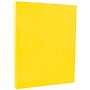 JAM Paper Smooth Colored  8.5" x 11" Paper, 24 lbs., Yellow Recycled, 100 Sheets/Pack (103945)~#|#~m004089654_sc7