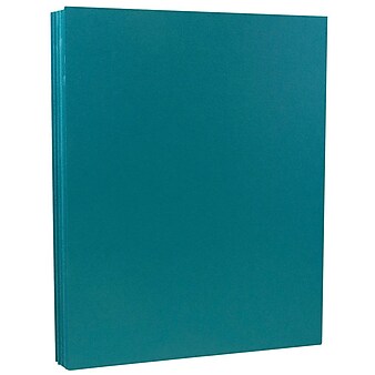 JAM Paper Vellum Bristol 100 lb. Cardstock Paper, 8.5 x 11, Blue, 50  Sheets/Pack (216916789)