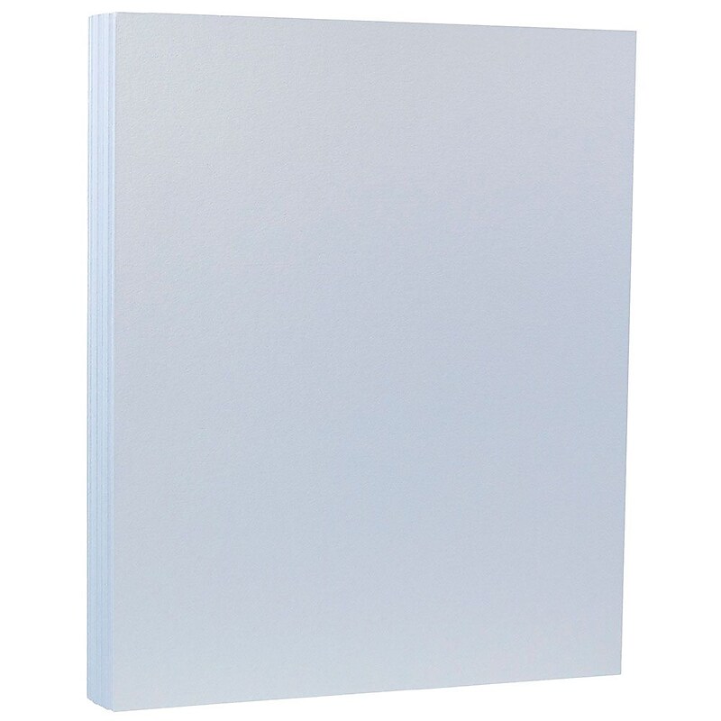 JAM Paper Matte Colored 8.5" x 11" Color Copy Paper, 32 lbs. Baby Blue, 50 Sheets/Pack (5155794) image 1