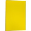 JAM Paper® Matte Colored Paper, 24 lbs., 11" x 17", Yellow Recycled, 100 Sheets/Pack (16728463)