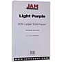 JAM Paper Matte  8.5" x 14" Color Copy Paper, 28 lbs., Light Purple, 50 Sheets/Pack (16729377)~#|#~m004089948_sc7