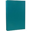 JAM Paper® Legal Matte 28lb Paper, 8.5 x 14, Teal, 50 Sheets/Pack (16729441)