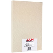 JAM Paper® Legal Parchment 65lb Cardstock, 8.5 x 14 Coverstock, Brown Recycled, 50 Sheets/Pack (17128861)