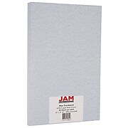 JAM Paper Parchment 65 lb. Cardstock Paper, 8.5" x 11", Blue, 50 Sheets/Pack (17128863)
