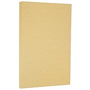JAM Paper Parchment 65 lb. Cardstock Paper, 8.5" x 11", Antique Gold Yellow, 50 Sheets/Pack (17128864)