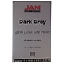 JAM Paper Matte Colored 8.5" x 14" Paper, 28 lbs., Dark Gray, 50 Sheets/Pack (64429530)~#|#~m004090007_sc7