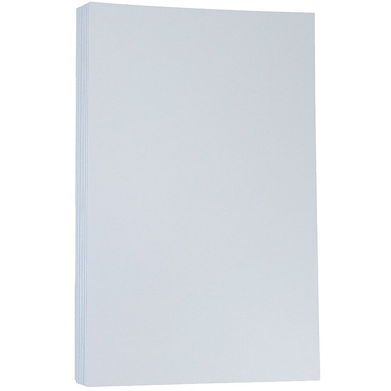 JAM Paper Matte Colored 8.5" x 14" Color Copy Paper, 32 lbs. Baby Blue, 50 Sheets/Pack (76329463) image 1