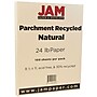 JAM Paper 8.5" x 11" Parchment Colored Paper, 24 lbs., 100 Sheets/Pack (96600600)~#|#~m004090031_sc7