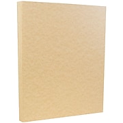 JAM Paper Parchment 65 lb. Cardstock Paper, 8.5" x 11", Light Brown, 50 Sheets/Pack (96700100)