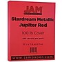 JAM Paper 110 lb. Cardstock Paper, 8.5" x 11", Jupiter Red Stardream, 50 Sheets/Pack (173SD8511JU285)~#|#~m004090059_sc7