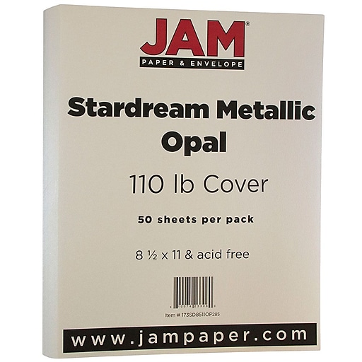 Crystal Metallic 105lb. 11 x 17 Cardstock - 50 Pack - by Jam Paper