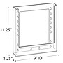 Azar Brochure Holder, 9.125" x 11.25", Vertical, Wall Mounted, Clear, Plastic, 10/Pack (252345)~#|#~m004090073_sc7
