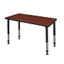Regency Kee Adjustable Rectangular Activity Table, 23" x 24", Height Adjustable, Cherry (MT4224CHAPBK)~#|#~m004320968_sc7