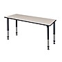 Regency Kee Adjustable Rectangular Activity Table, 23" x 24", Height Adjustable, Maple (MT7224PLAPBK)~#|#~m004321038_sc7