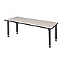 Regency Kee Adjustable Rectangular Activity Table, 23" x 24", Height Adjustable, Maple (MT7224PLAPBK)~#|#~m004321039_sc7