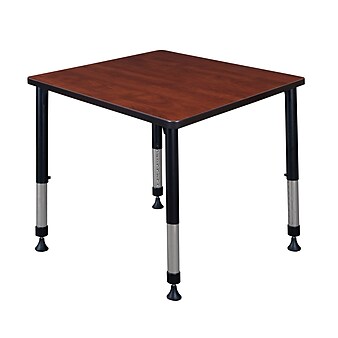Regency Kee Adjustable Square Activity Table, 30" x 30", Height Adjustable, Cherry (TB3030CHAPBK)