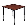 Regency Kee Adjustable Square Activity Table, 30" x 30", Height Adjustable, Cherry (TB3030CHAPBK)~#|#~m004321074_sc7