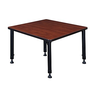 Regency Kee Adjustable Square Activity Table, 30" x 30", Height Adjustable, Cherry (TB3030CHAPBK)