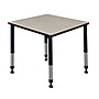 Regency Square Activity Table, 30" x 30", Height Adjustable, Maple (TB3030PLAPBK)~#|#~m004321078_sc7
