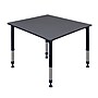 Regency Kee Square Activity Table, 48" x 48", Height Adjustable, Grey (TB4848GYAPBK)~#|#~m004321101_sc7