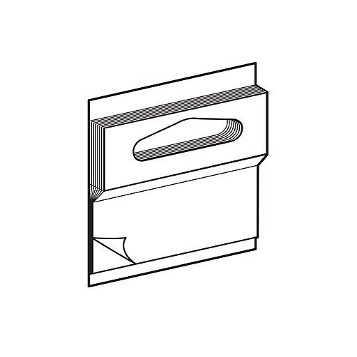 FFR Merchandising Hang Tab Stack Pad, Butterfly Hole, 150/Pack, (7307995341) at Staples