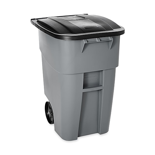 Rubbermaid FG9W2700GRAY Brute® 50 gal. Rollout Trash Can 