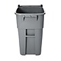 Rubbermaid Brute Plastic Outdoor Trash Can, 50 Gallon, Gray (FG9W2700GRAY)~#|#~m004399951_sc7