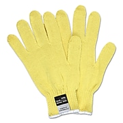 Memphis 9370 Dupont Kevlar String Knit Gloves, 7 Gauge, ANSI Cut Level 2, Yellow, Large, 1 Dozen (9370L)