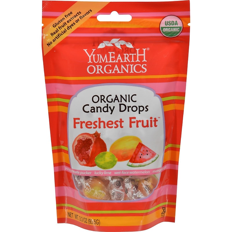 YumEarth Organic Candy Drops Assorted Flavor Hard Candy, 3.3 oz. (270-00031) image 1