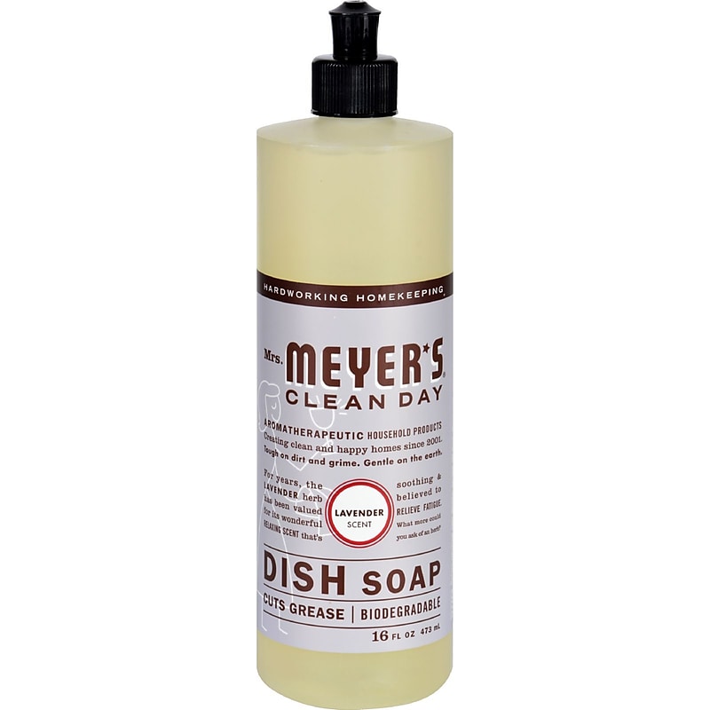 Mrs. Meyer's Clean Day Liquid Dish Soap, Lavender, 16 oz. (347634) image 1
