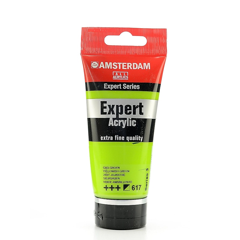 Amsterdam Expert Acrylic Tubes Yellowish Green 75 Ml [Pack Of 2] (2PK-100515371) image 1