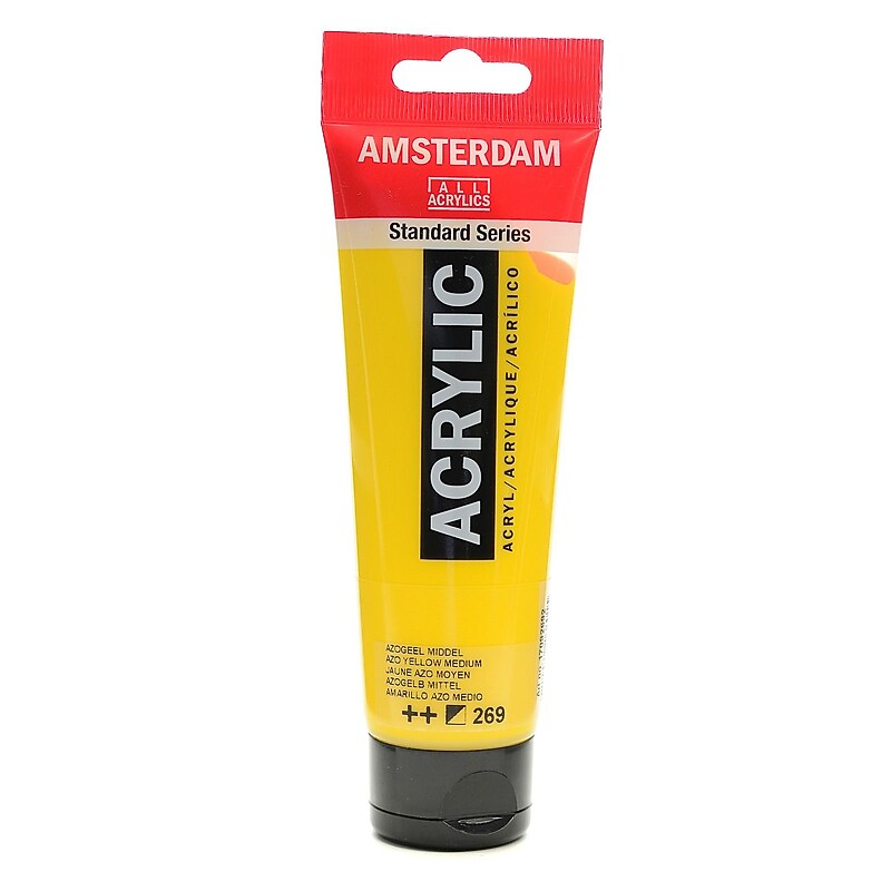 Amsterdam Standard Series Acrylic Paint Azo Yellow Medium 120 Ml [Pack Of 3] (3PK-100515145) image 1