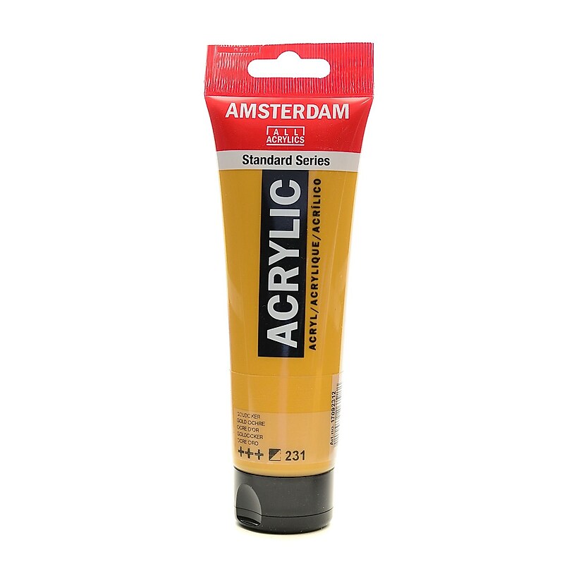 Amsterdam Standard Series Acrylic Paint Gold Ochre 120 Ml [Pack Of 3] (3PK-100515137) image 1