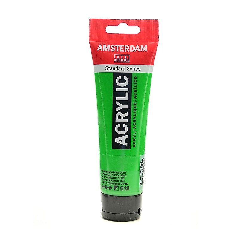 Amsterdam Standard Series Acrylic Paint Permanent Green Light 120 Ml [Pack Of 3] (3PK-100515191) image 1