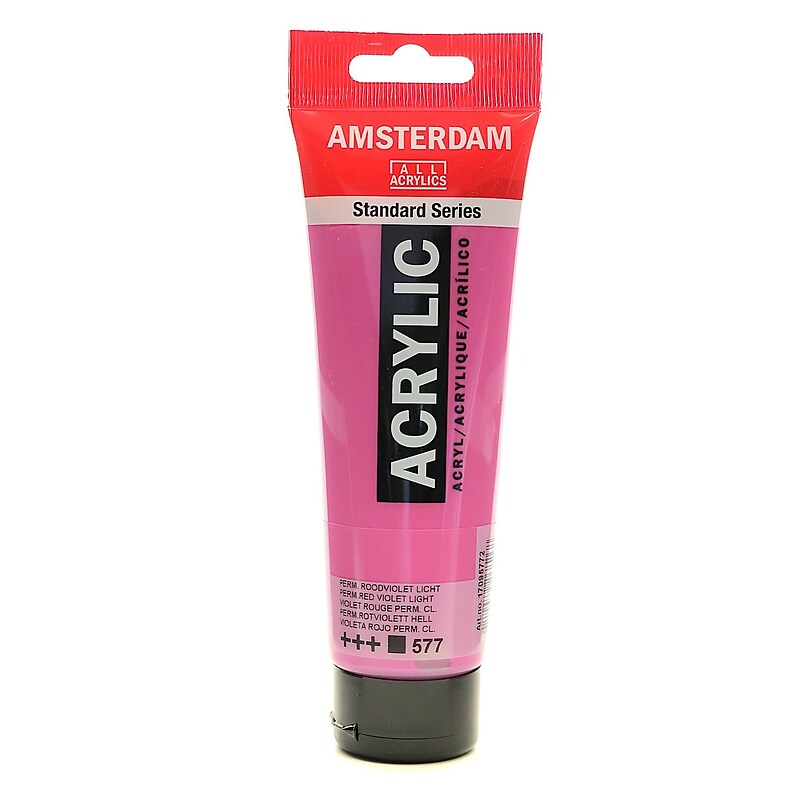 Amsterdam Standard Series Acrylic Paint Permanent Red Violet Light 120 Ml [Pack Of 3] (3PK-100515186) image 1