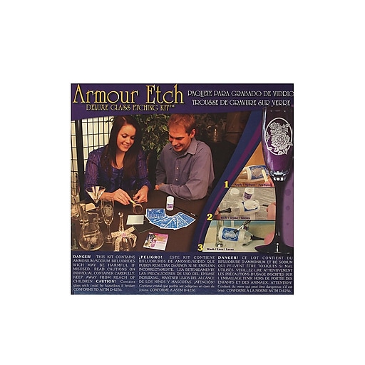 Glass Etching Cream, 10-Ounce by Armour Etch: Includes How to CD & Free  Patterns