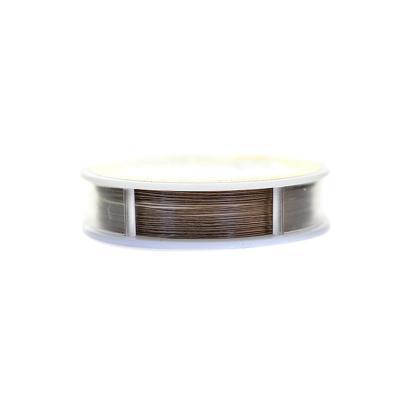 Beadalon 19 Strand Bead Stringing Wire Bronze .015 In. (0.38 Mm) 30 Ft. Spool (JW14Z-0) image 1