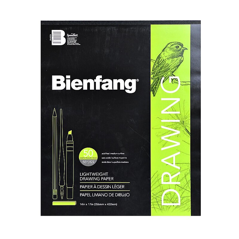 Bienfang 14" x 11" Drawing Sketch Pad, 50 Sheets/Pad (37301) image 1