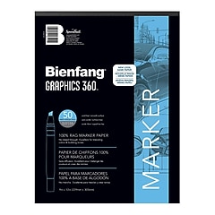 Bienfang Graphics 360 100% Rag Translucent Marker Paper 9 in. x 12