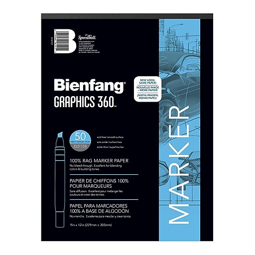 Bienfang Graphics 360 100 Rag Translucent Marker Paper 11 In. X 14 In