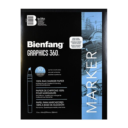 Bienfang Graphics 360 100 Rag Translucent Marker Paper 11 In. X 14 In