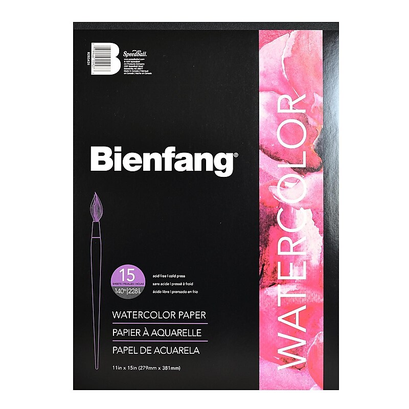 Bienfang Ph Neutral Watercolor Paper 11 In. X 15 In. Pad Of 15 [Pack Of 2] (2PK-R285431) image 1