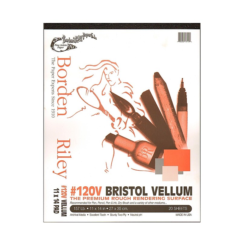 Borden & Riley 14" x 11" Bristol Sketch Pad (33946) image 1