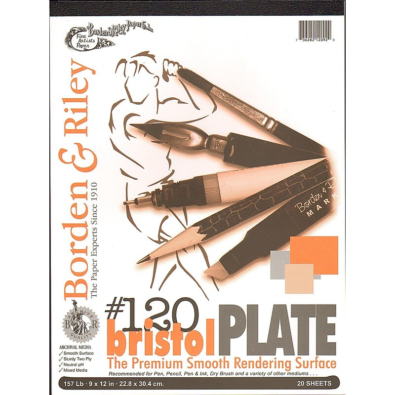Borden & Riley 12" x 9" Bristol Sketch Pad (51164) image 1