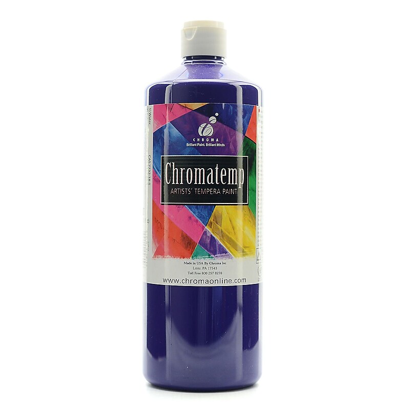 Chroma Inc. Chromatemp Artists' Tempera Paint Violet 32 Oz. [Pack Of 2] (2PK-2609) image 1