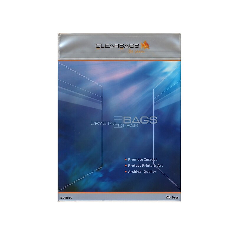 Clearbags Crystal Clear Photography  And  Art Bags 11 In. X 14 In. Pack Of 25 [Pack Of 2] (2PK-RPA11x14) image 1