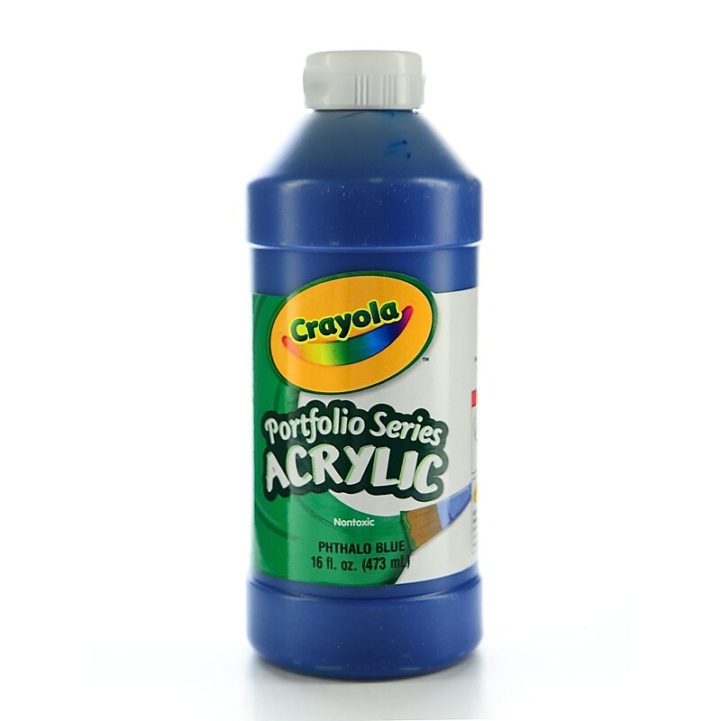 Crayola Portfolio Series Acrylic Paint Phthalo Blue 16 Oz. [Pack Of 2] (2PK-20-4016-316) image 1